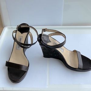 Jimmy Choo wedges | chocolate brown